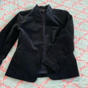J. Crew 365 Black Blazer Velvet Jacket